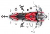 Nastavitelný držák RIZOMA s osvětlením SPZ a odrazkou pro motocykly DUCATI Panigale